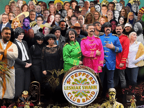Annual tradition team photo – Sgt. Pepper