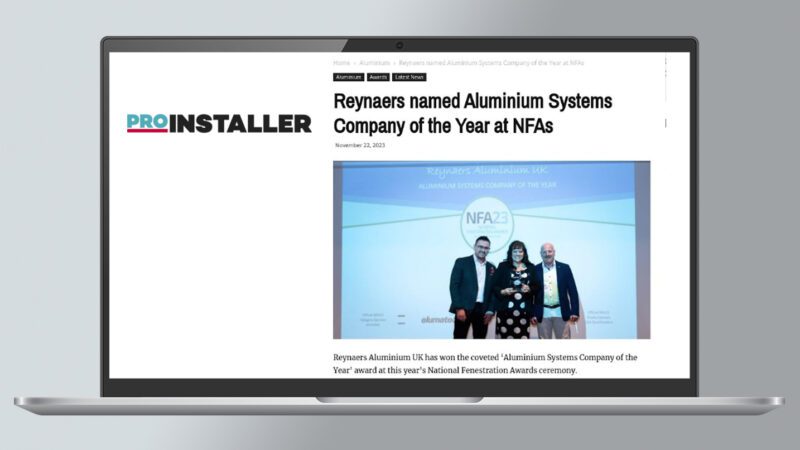 Article featured on the Installer website